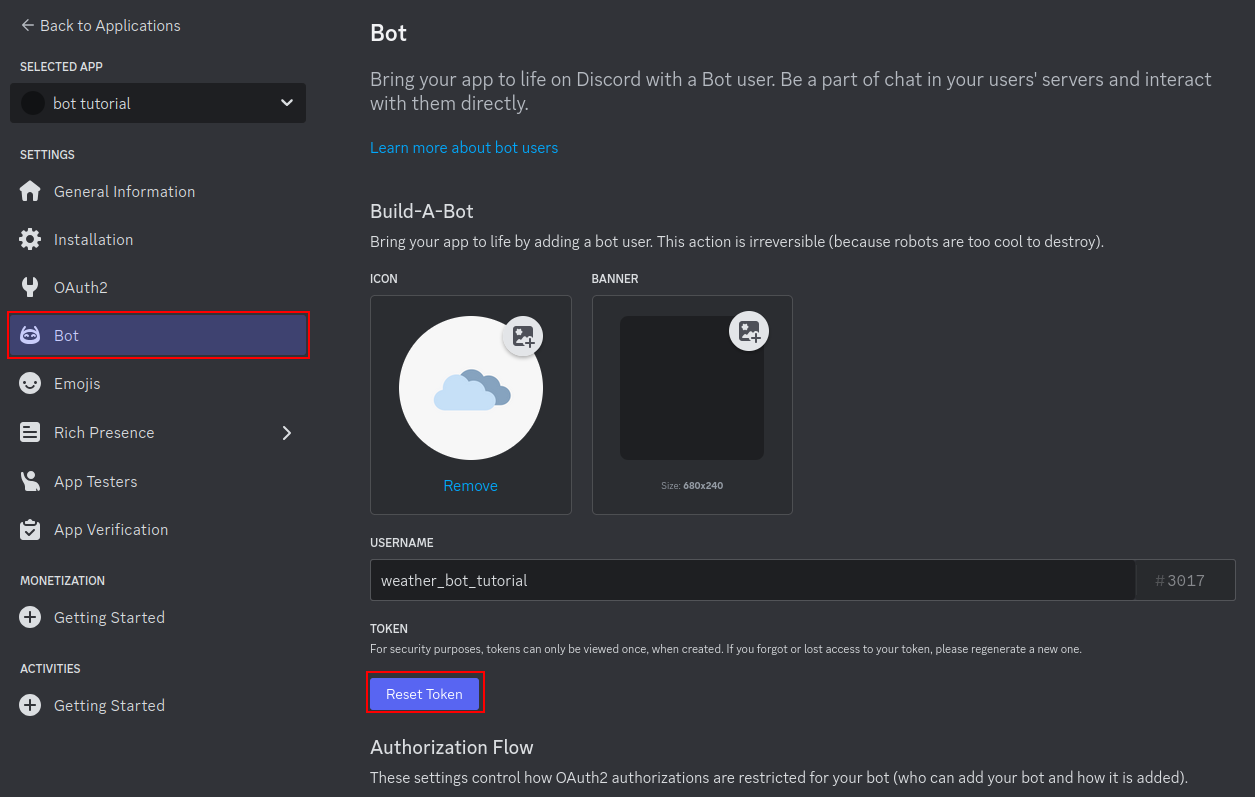 developer-portal-bot-page