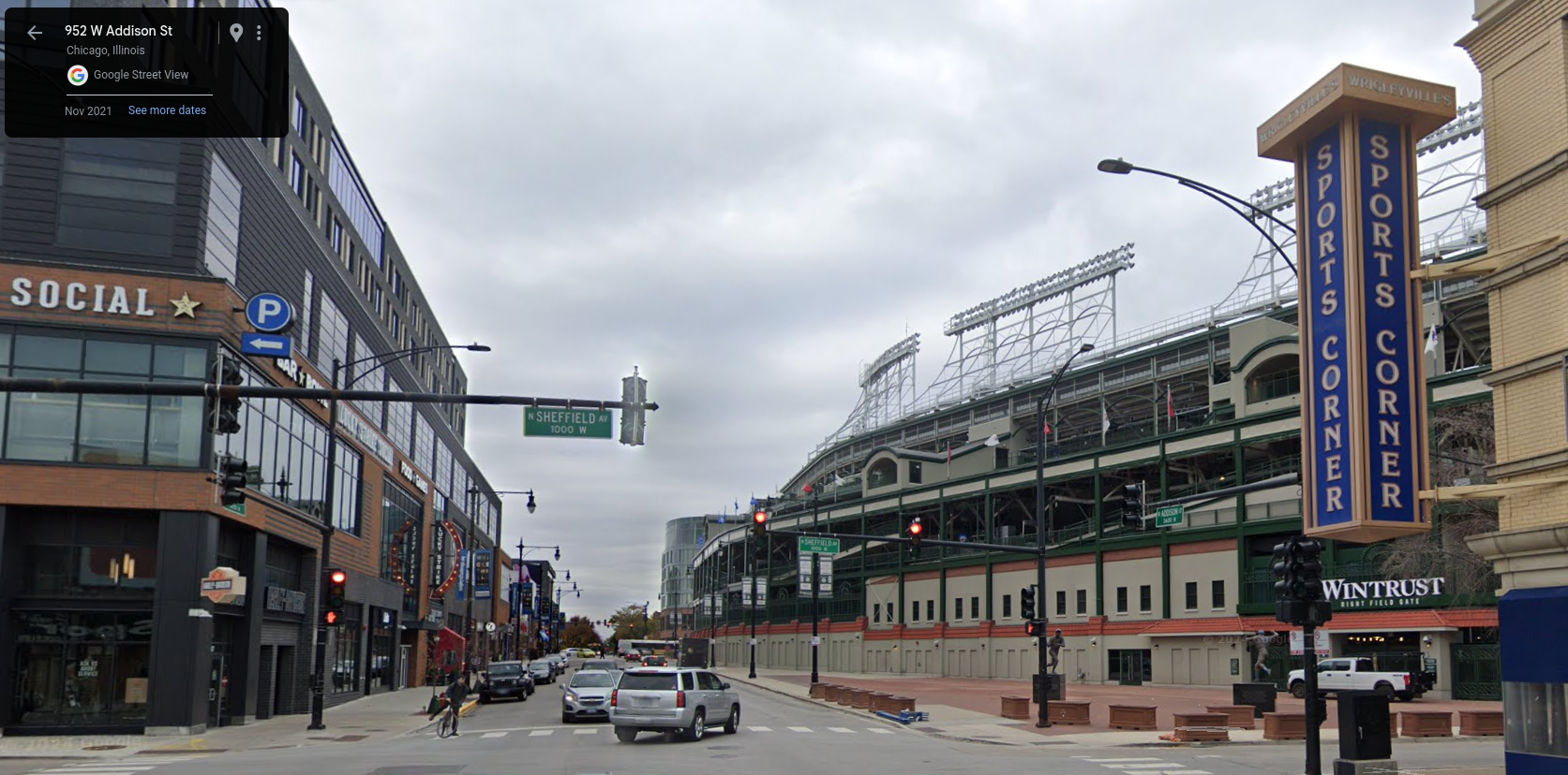 Street View: The Sports Corner in Chicago, United States